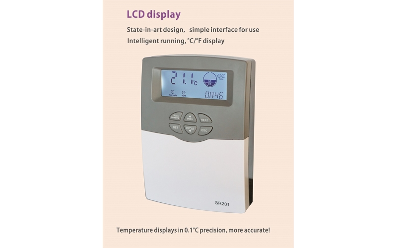 SR201 Solar Water Heater Controller - Intelligent Full-Automatic Control